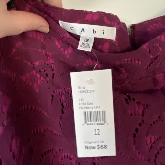 Cabi "Frolic" Lace Skirt (style 922) - size 12 (NWT) - Picture 3 of 3